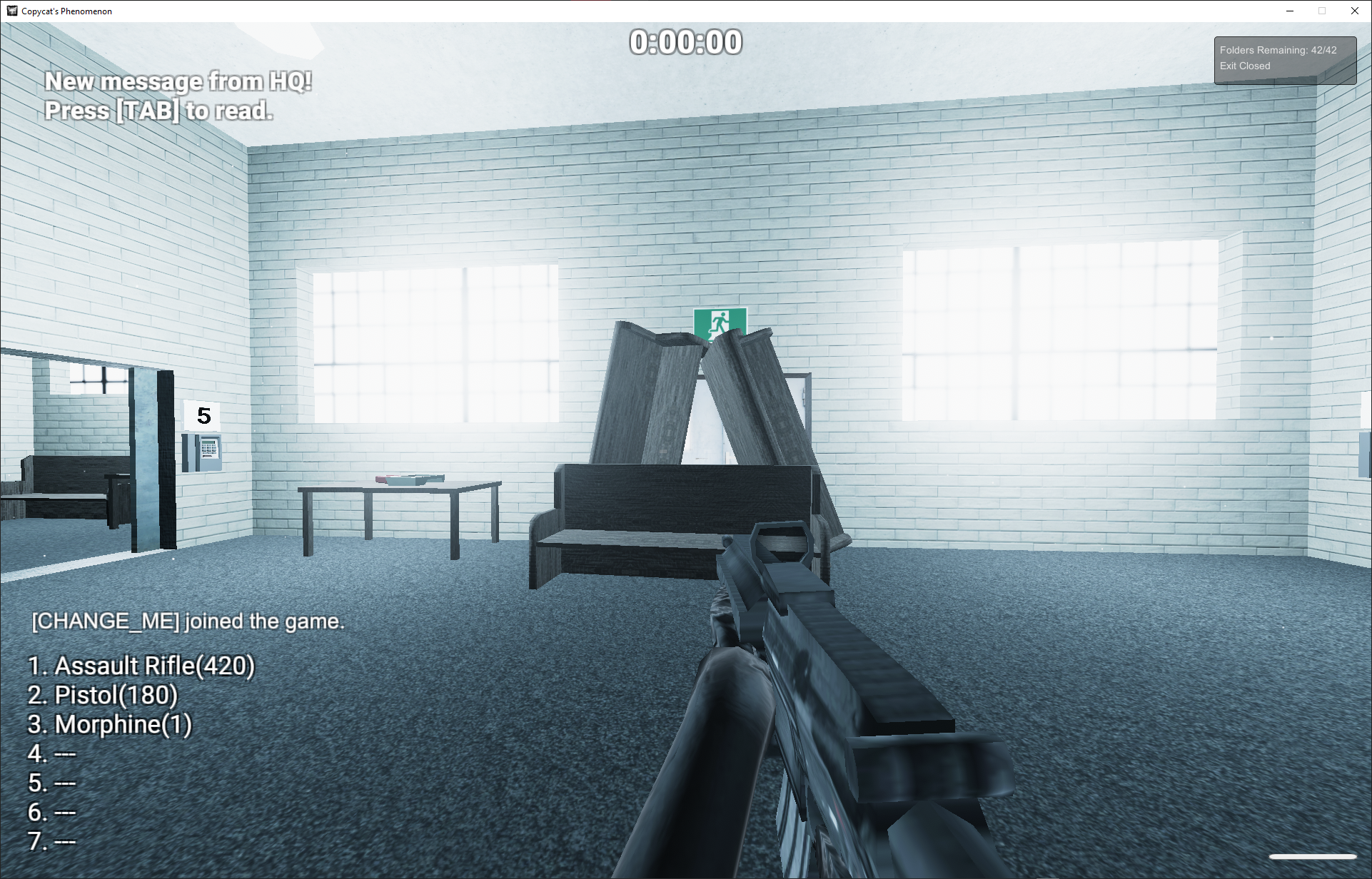 In-game view during a round